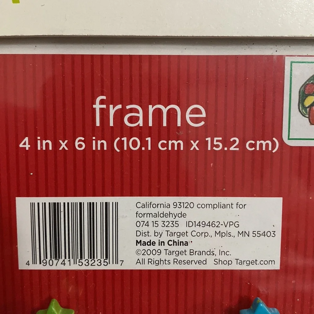 TARGET set of 2 Christmas Picture Frame 4 in x 6 in